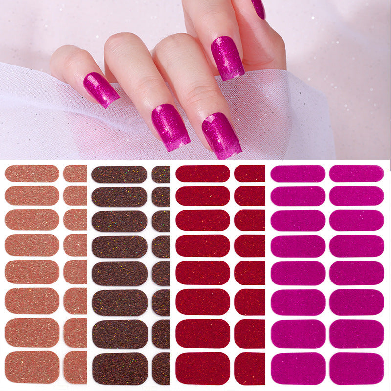 Glittering Nail Art Wraps
