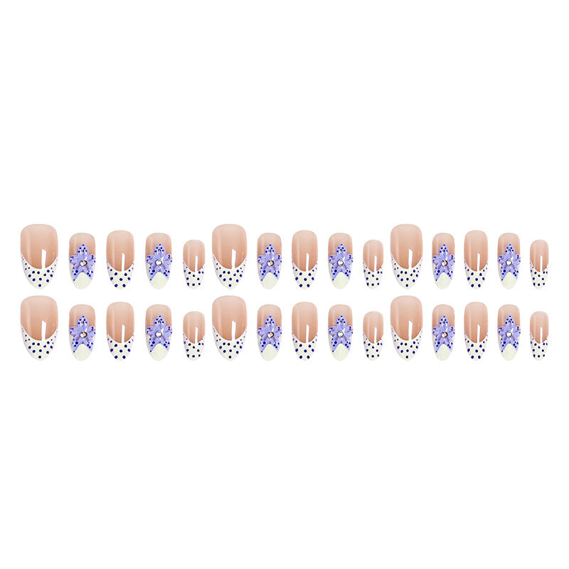 Artificial nails with delicate butterfly designs Kalsten
