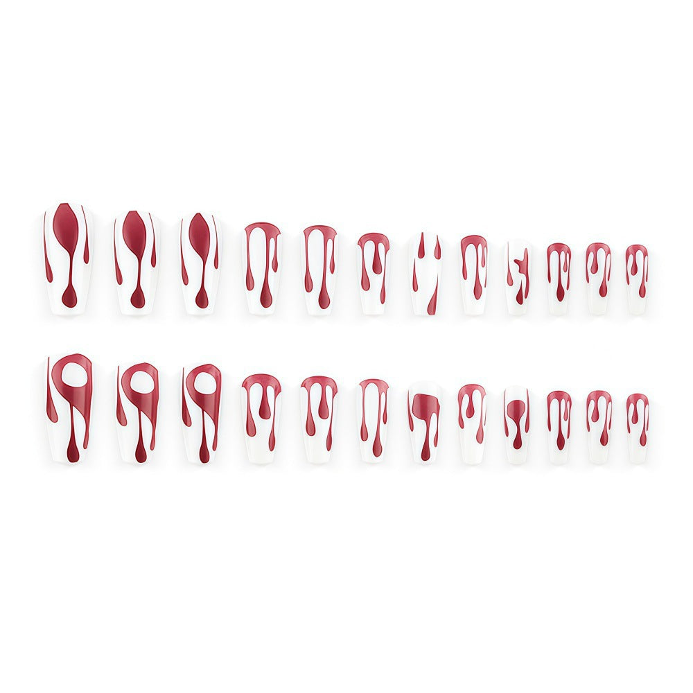 Creative drop design artificial nails Kalsten