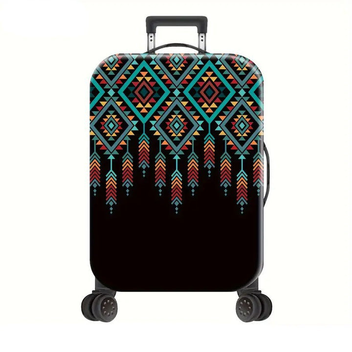 Unisex Hard Shell Suitcase with Creative Geometric Pattern Kalsten
