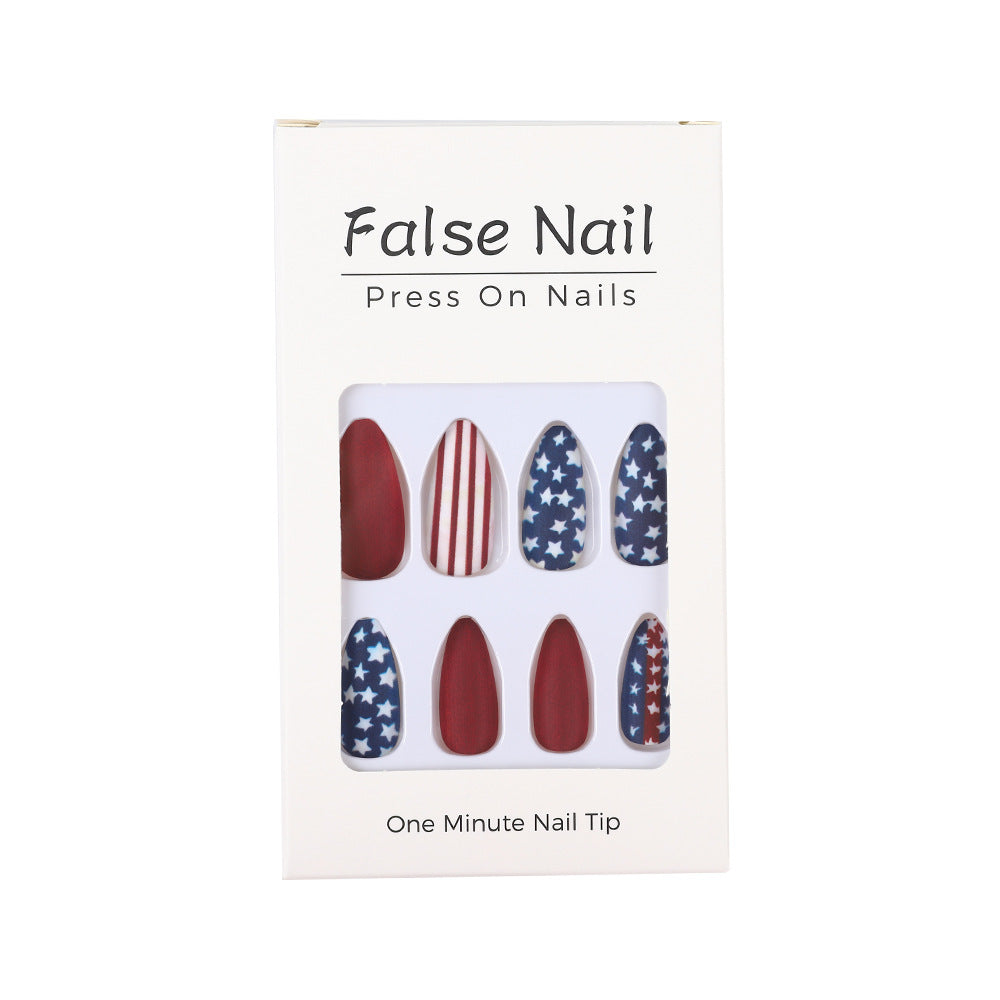 Creative nail art with patriotic designs Kalsten