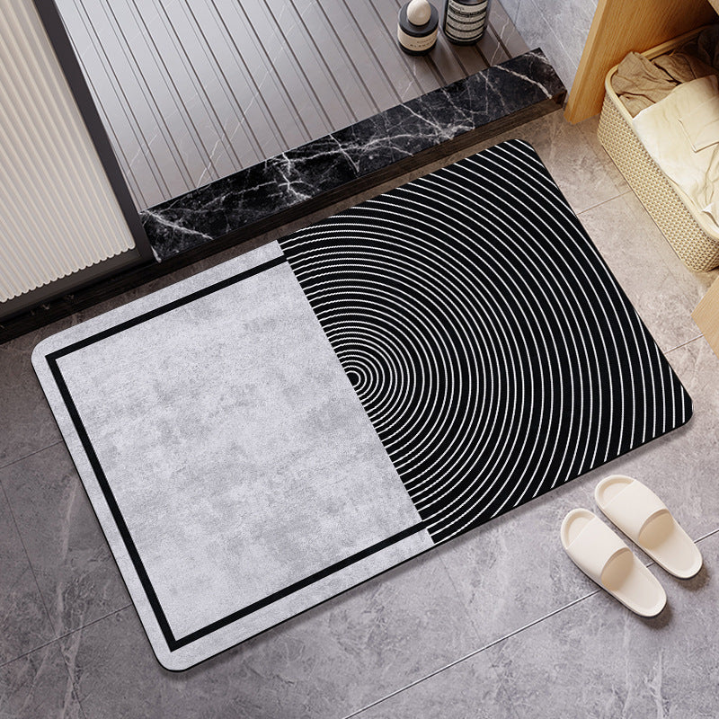 Geometric Pattern Soft Memory Foam Bath Mat Kalsten