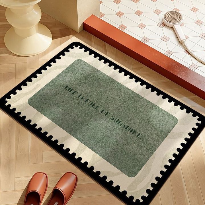 Decorative Cat-Themed Bath Mat