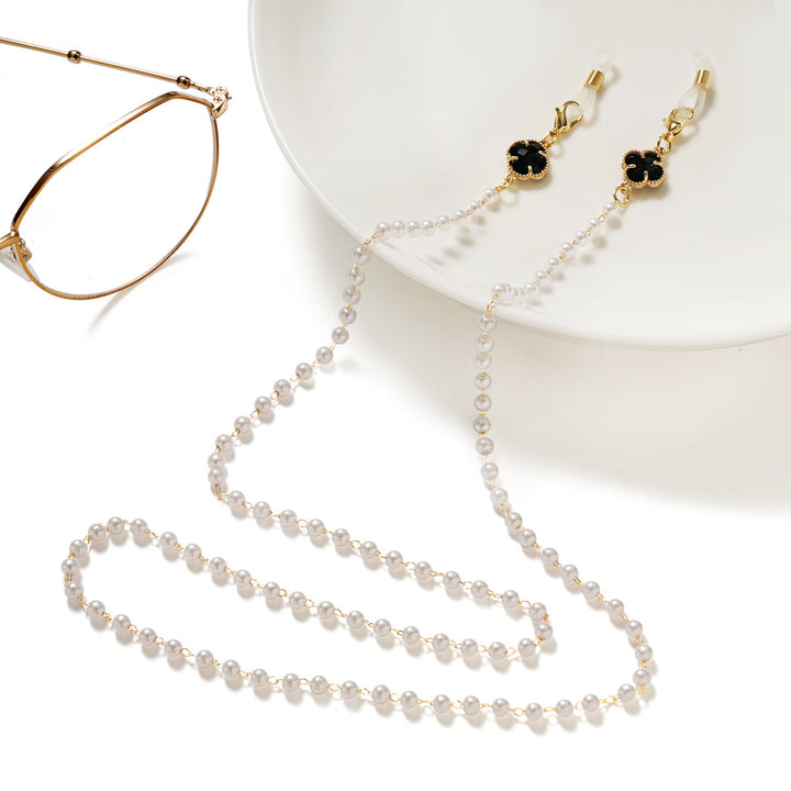 Elegant glasses holder chain with pearl accents Kalsten
