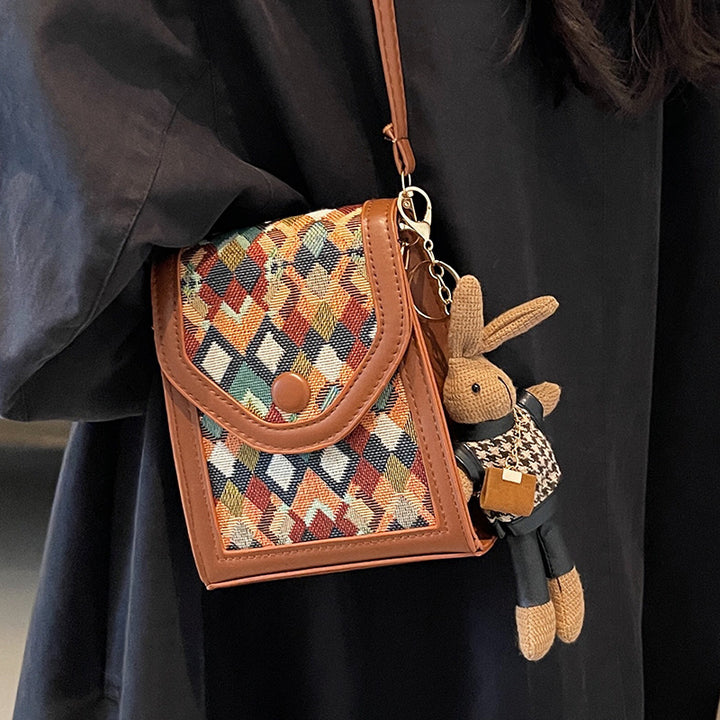 Geometric Pattern Crossbody Bag