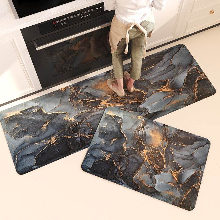 Luxurious Marble Design Kitchen Comfort Mat
