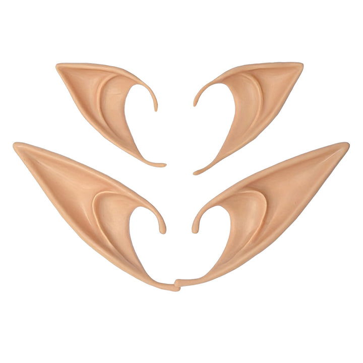 Realistic silicone elf ears for sticking on short model