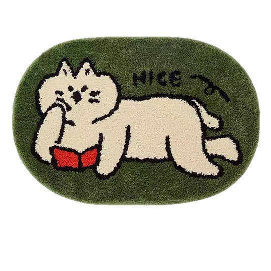 Cartoon Dog-Themed Bath Mat