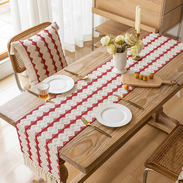 Bohemian Style Fringe Tablecloth