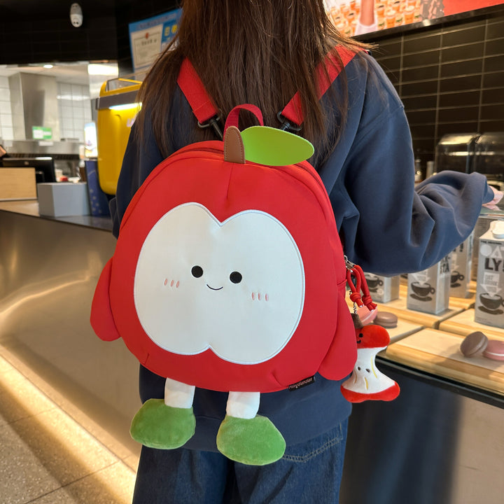 Plush backpack with apple motif Kalsten