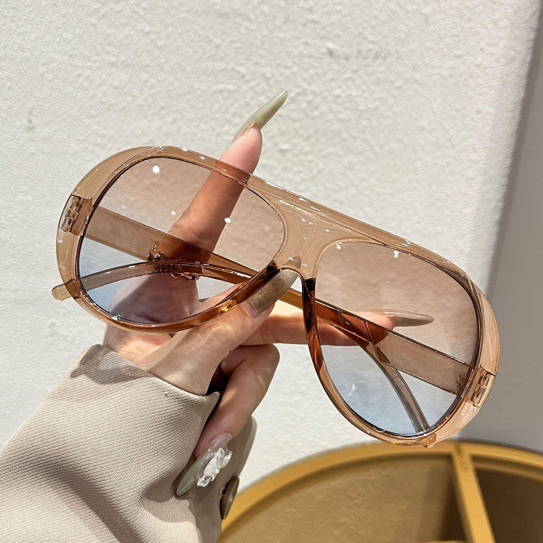 Sporty Oversized Shield Sunglasses Kalsten