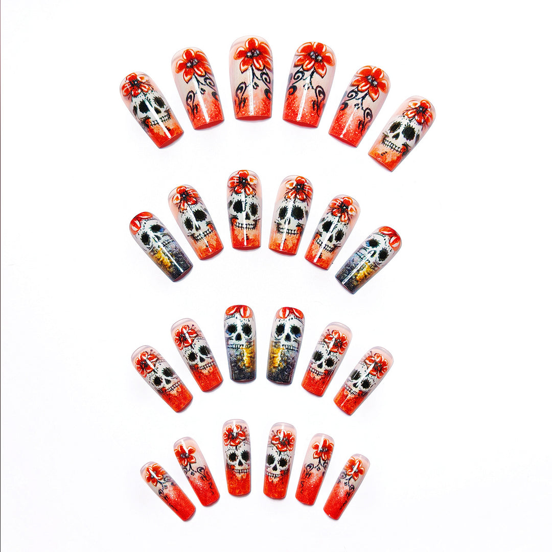 Art Nails in Creative Skull Design Kalsten