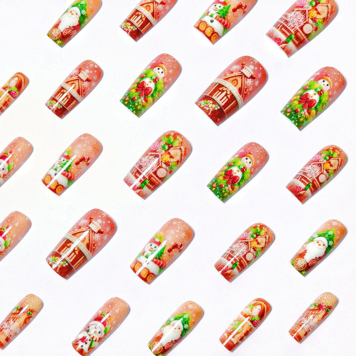 Festive 3D Holiday-Themed Nail Art Kalsten