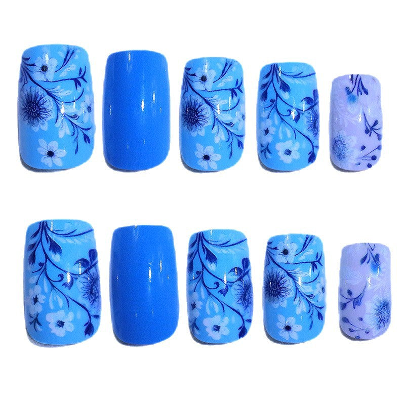 Floral Design Press-On Nails Kalsten