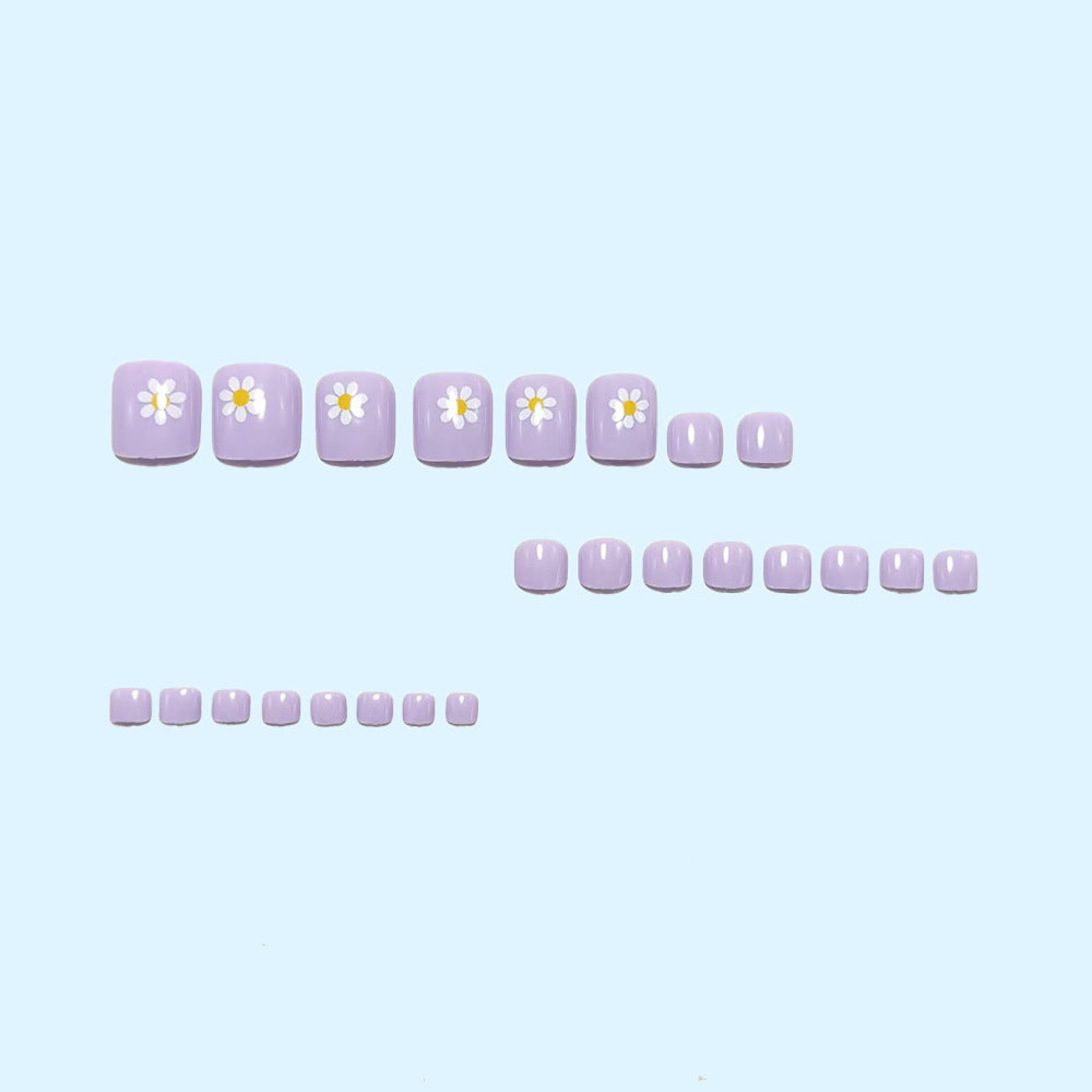 Artificial nail set with spring flower designs Kalsten