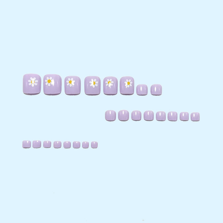 Artificial nail set with spring flower designs Kalsten