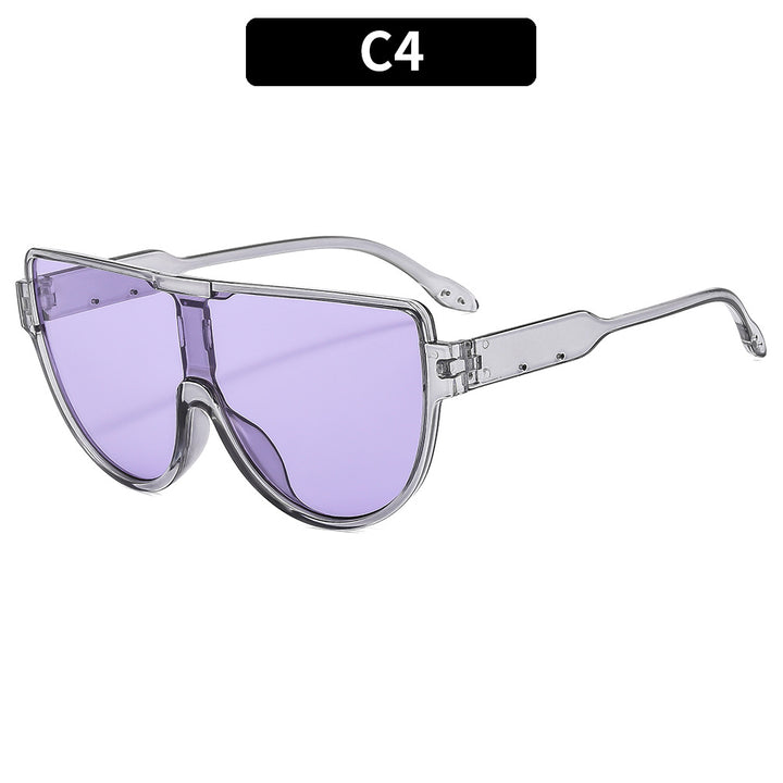 Futuristic Oversized Shield Sunglasses  1787664569