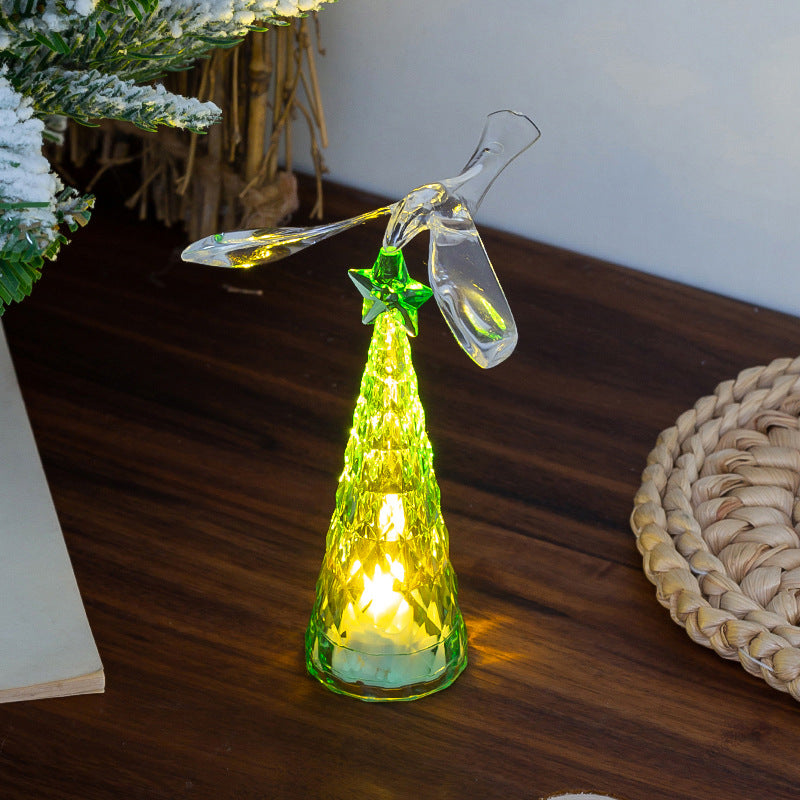 Elegant Glass Candle with LED Lighting