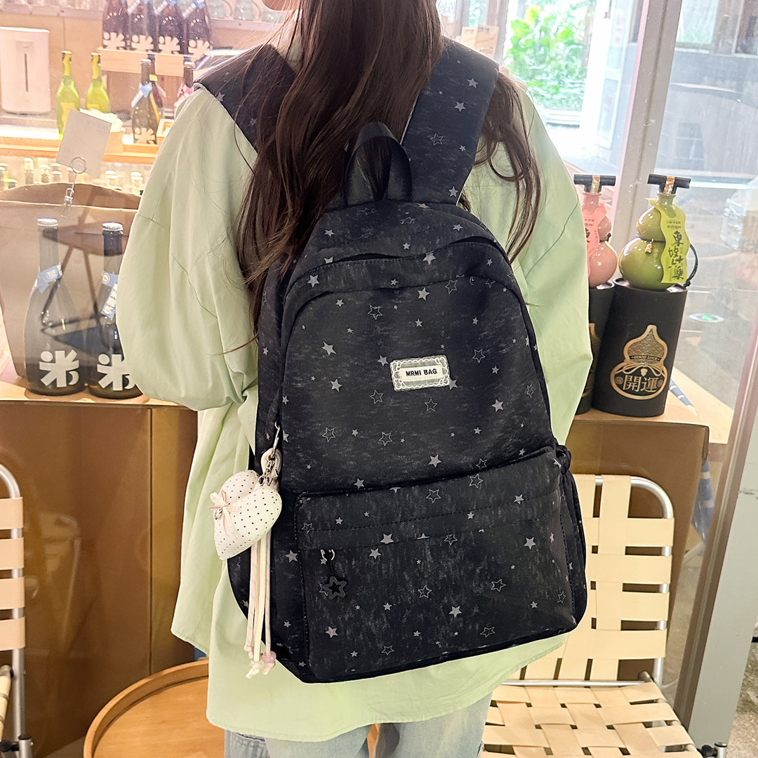 Star Patterned Casual Backpack Kalsten