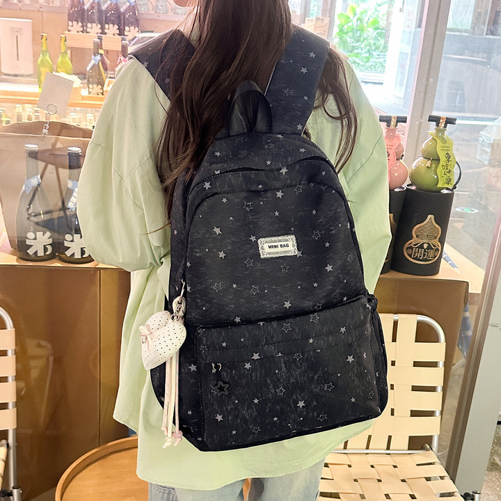 Star Patterned Casual Backpack Kalsten