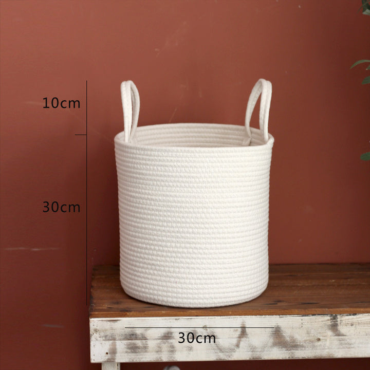Stylish storage basket with handles Kalsten