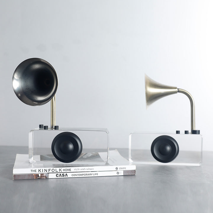 Vintage-Inspired Bluetooth Gramophone Speaker