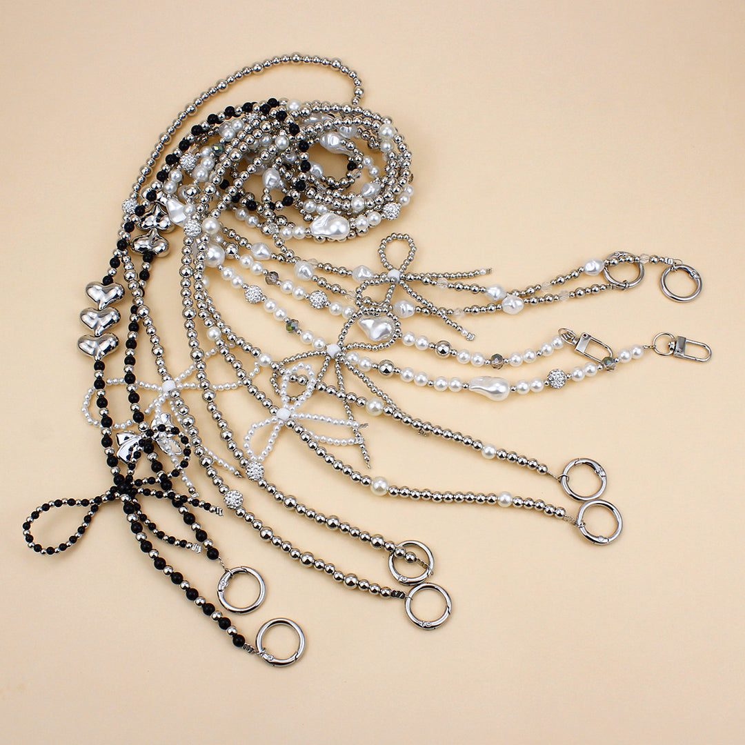 Elegant Pearl and Silver Necklace Kalsten