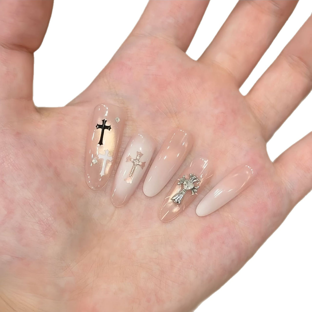 Elegant Artificial Nails with Creative Designs Kalsten