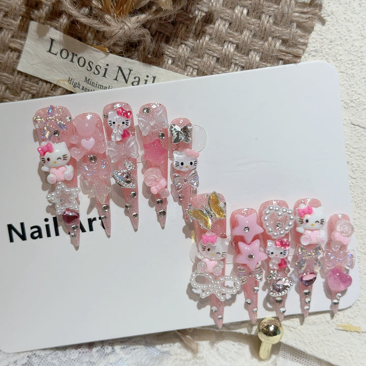 Cute Character-Themed Nail Art Set