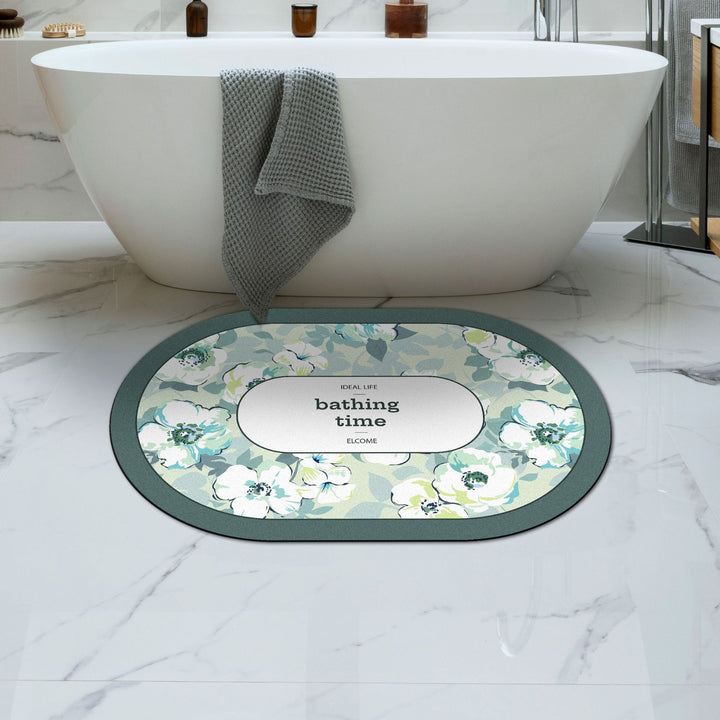 Soft Floral Bath Rug