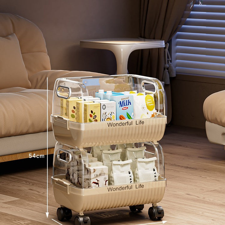 Multi-Tier Storage Organizer with Transparent Baskets Kalsten