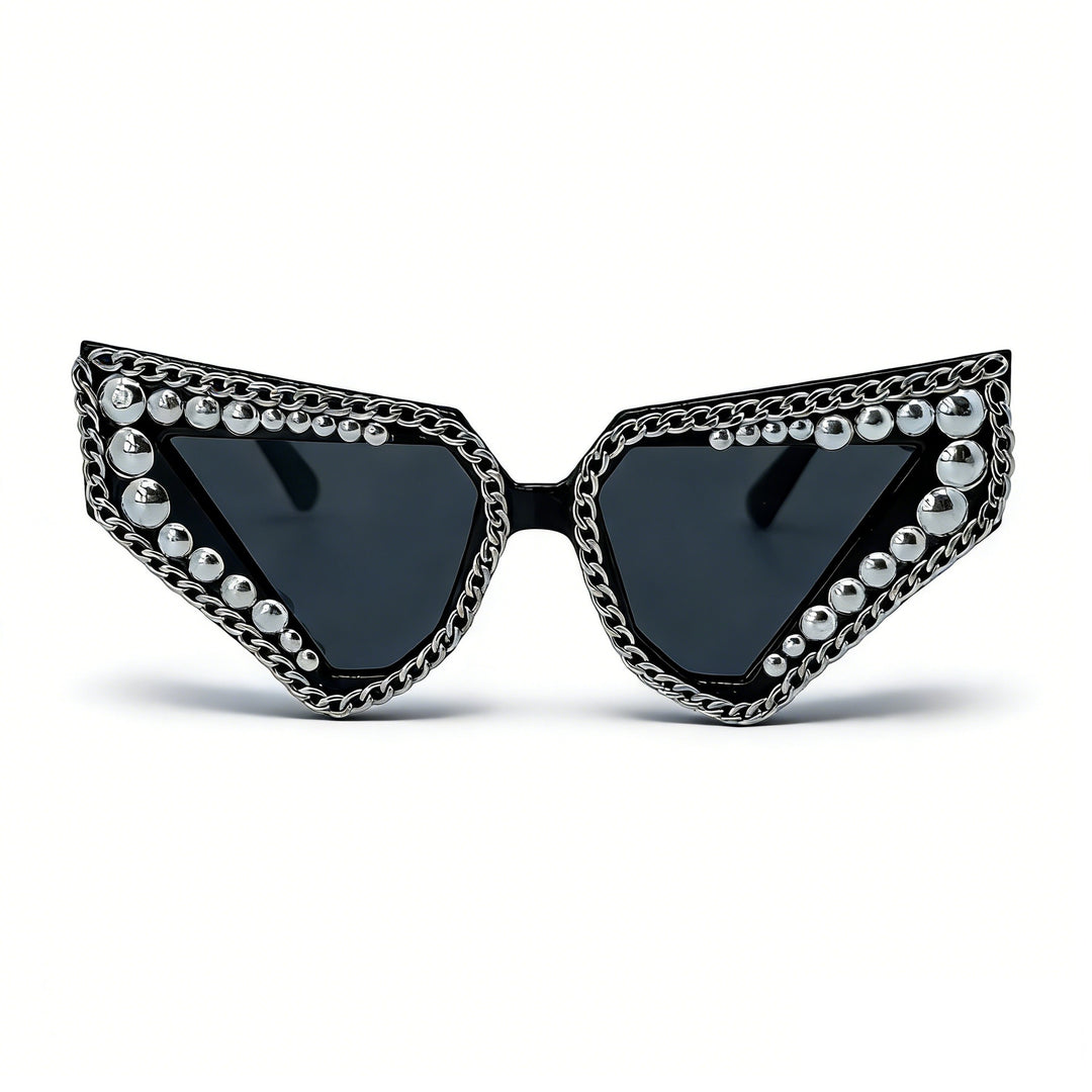 Women's sunglasses with unique triangular frame and sparkling accents Kalsten