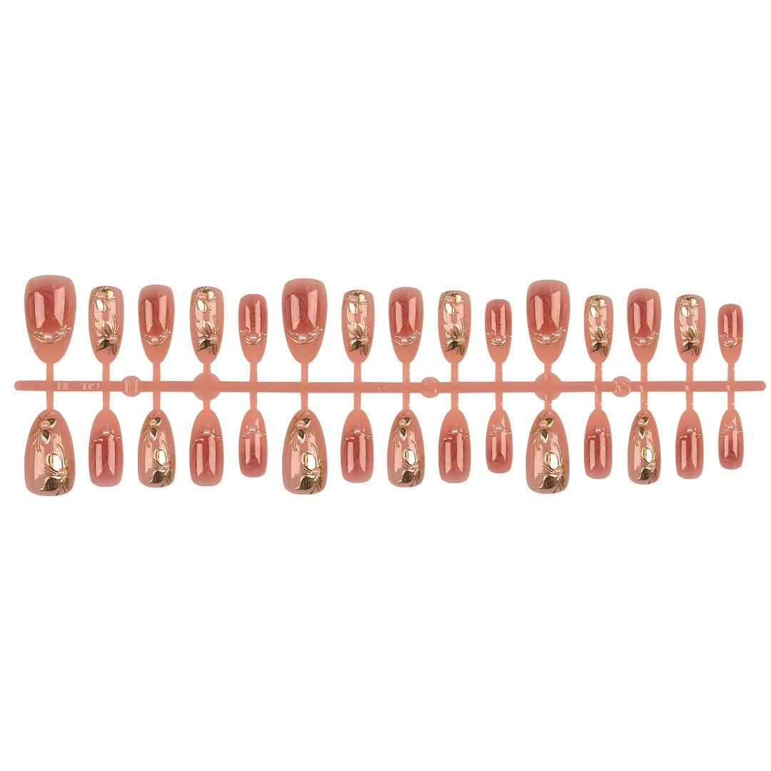 Decorative Press-On Nail Tips Set  1790956226