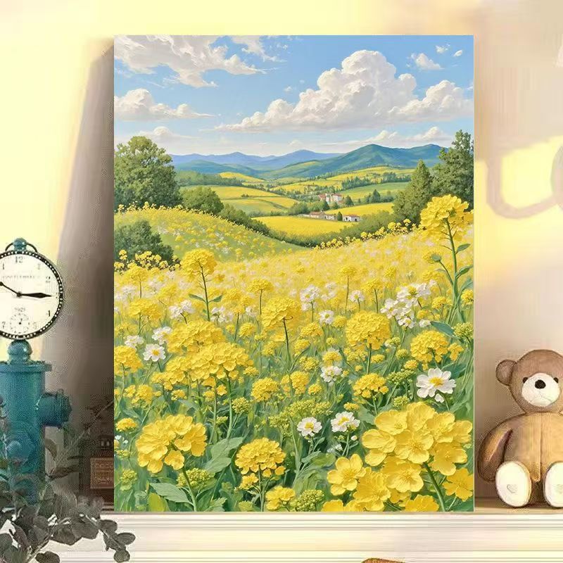 Landscape Floral Canvas Art Print Kalsten