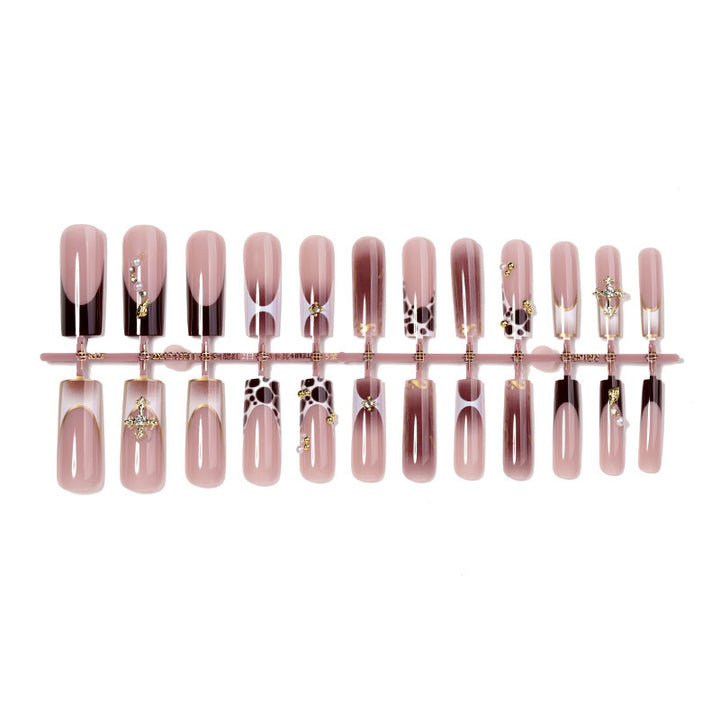 Acrylic nail set with glamorous design Kalsten