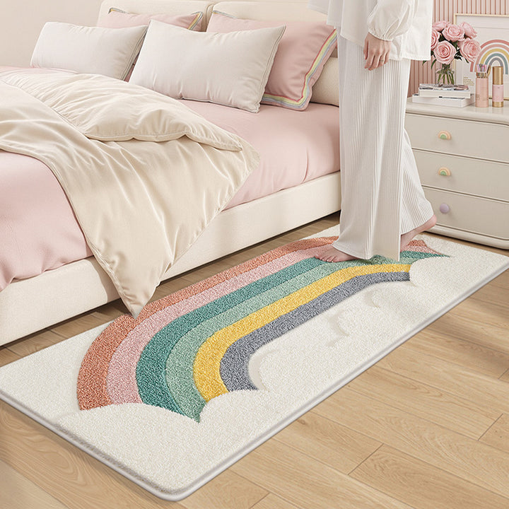 Textured Rainbow Bath Rug Kalsten