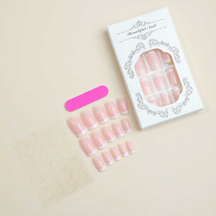French Tip Press-On Nail Set Kalsten 1788495145