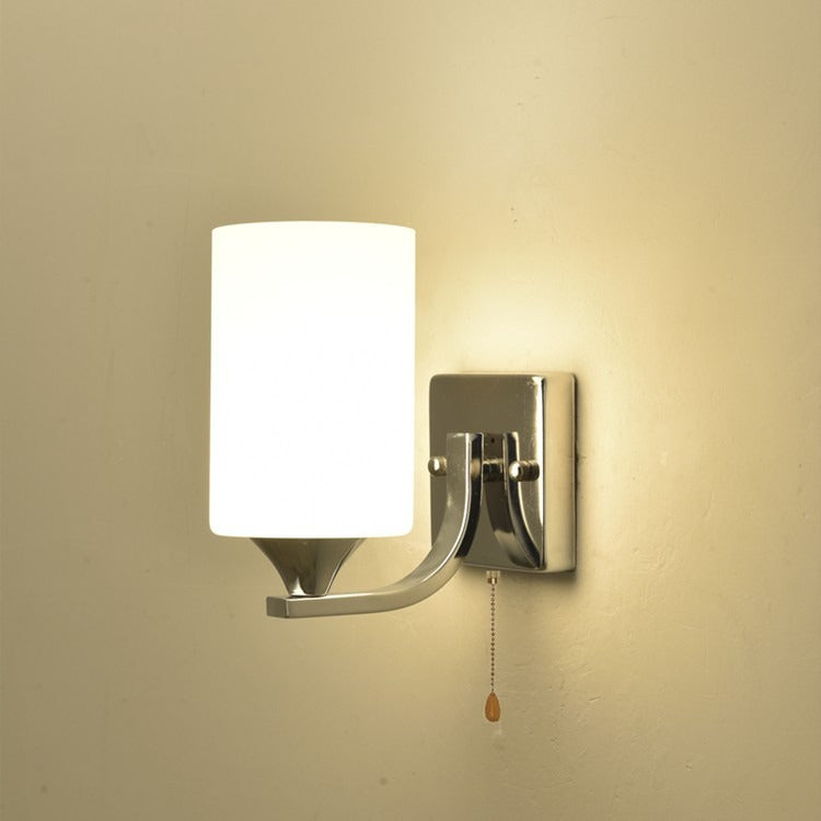 Modern Dual-Opal Wall Sconce