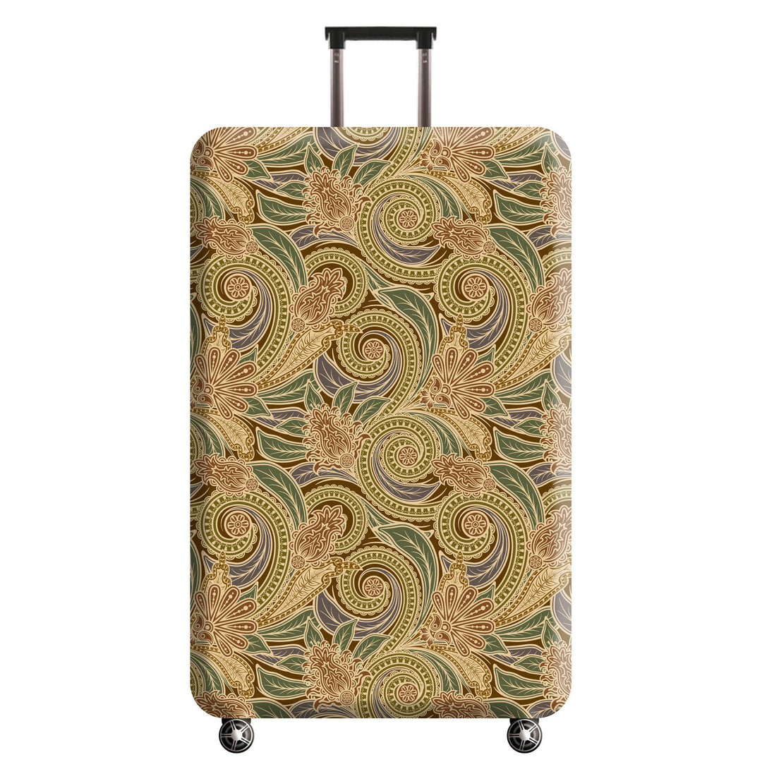Women's Hard Shell Suitcase with Artistic Floral Pattern Kalsten