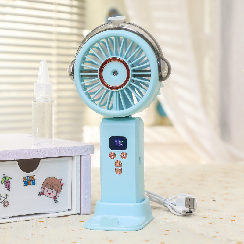 Women portable spray fan with LCD display Kalsten