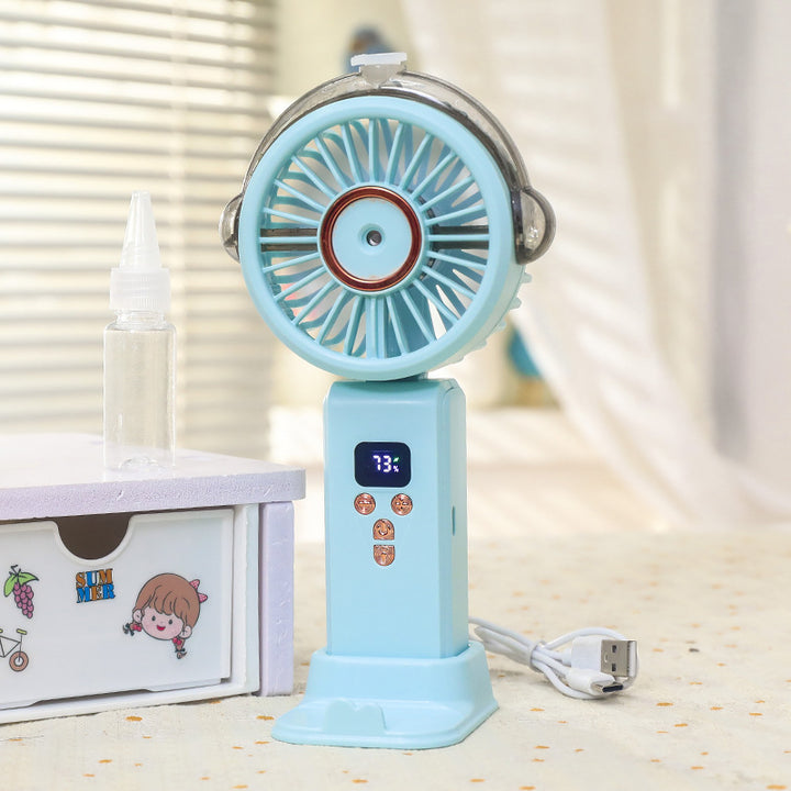 Women portable spray fan with LCD display Kalsten