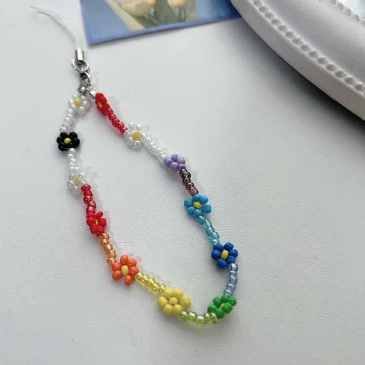 Flower Bead Charm Necklace Kalsten