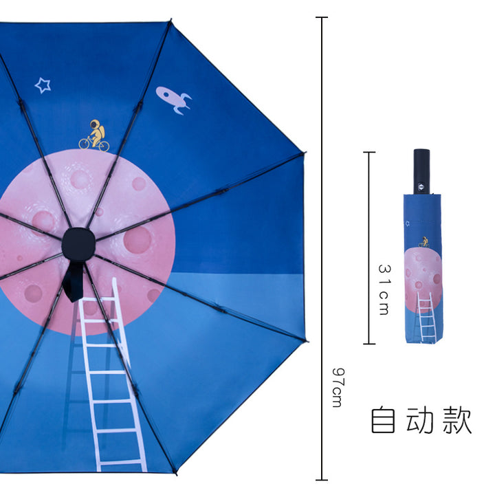Unisex Automatic Travel Umbrella with Creative Design Kalsten