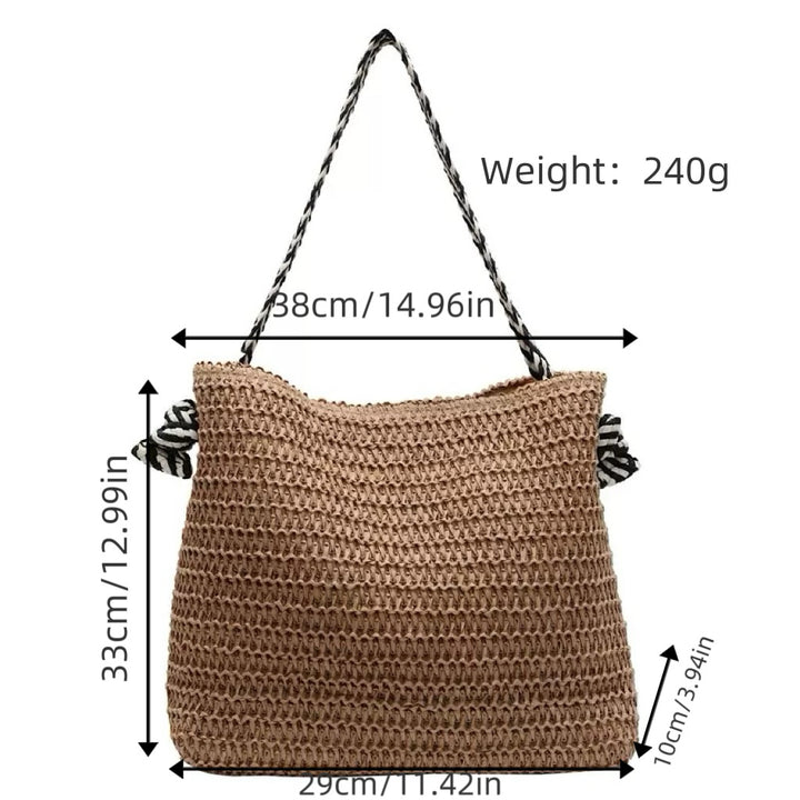 Large shopping bag with woven design Kalsten