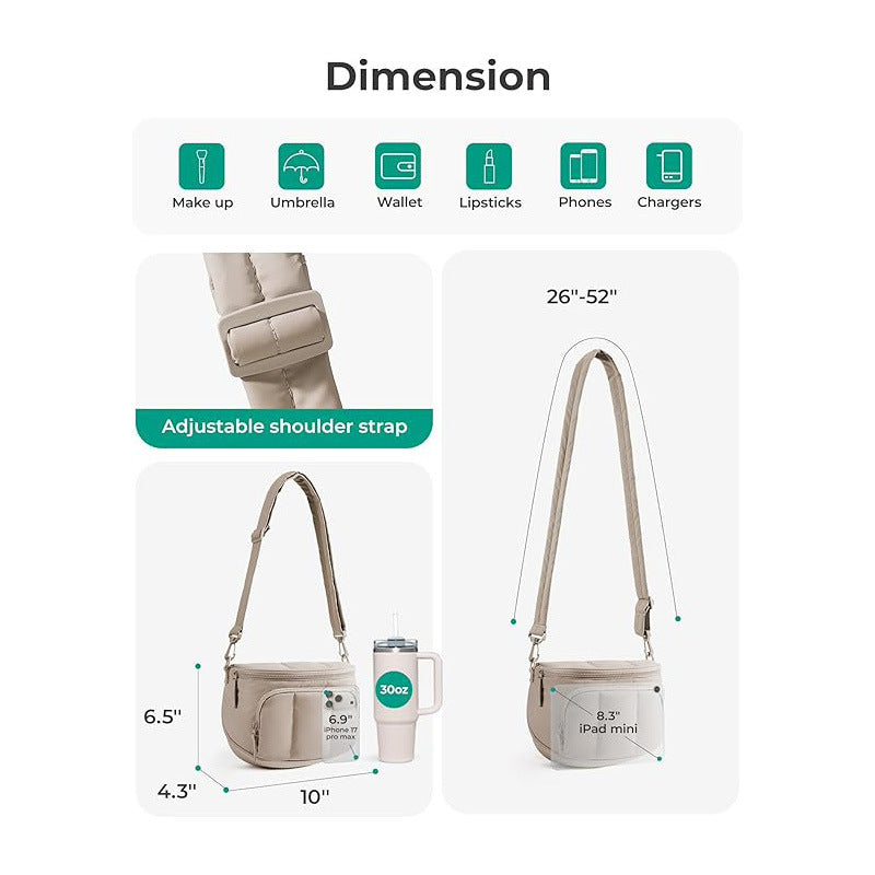 Stylish shoulder bag with detachable shoulder strap and versatile compartments Kalsten
