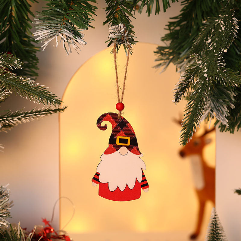 Wooden Christmas Gnome Ornament Kalsten