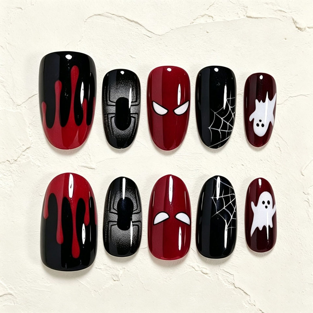 Halloween Themed Press-On Nail Art Set Kalsten