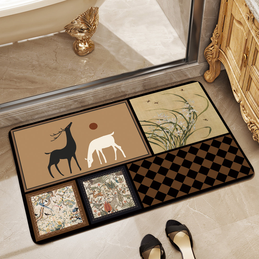 Non-Slip Abstract Design Bath Mat Kalsten