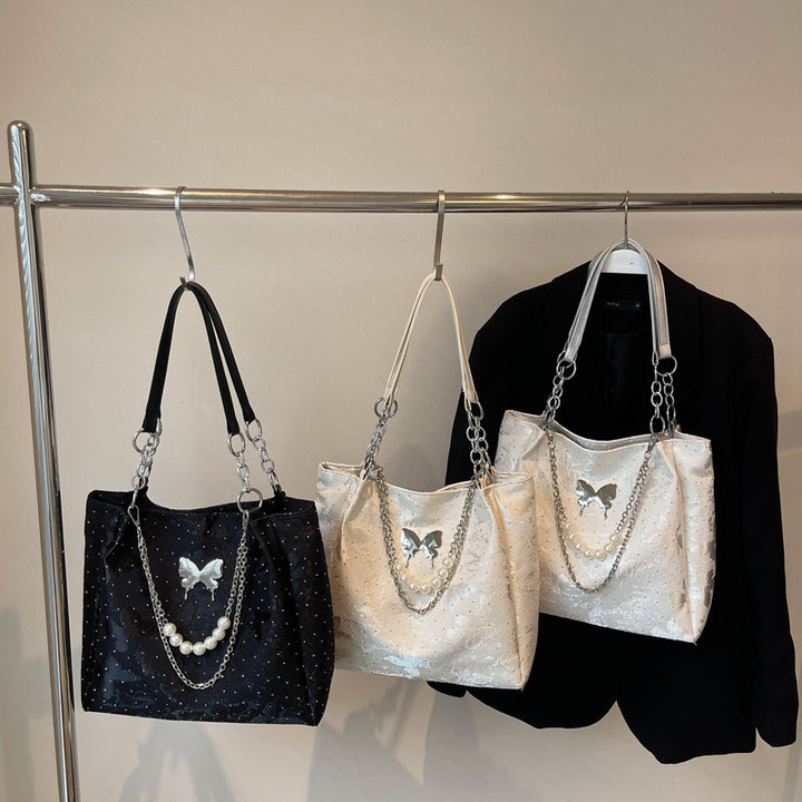 Elegant Pearl-Detail Handbag Kalsten