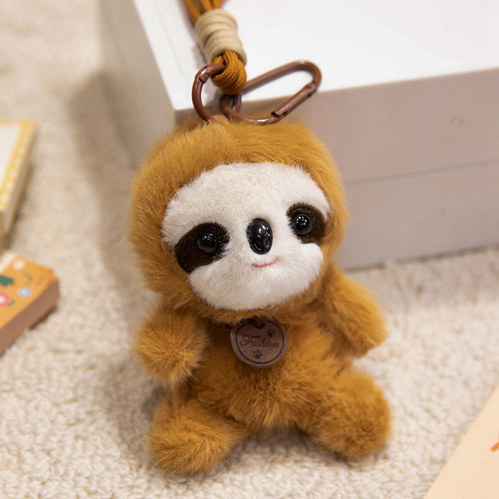 Plush Bunny Bag Charm Keychain with Long Floppy Ears and Clip Kalsten